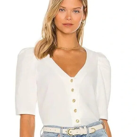 Amanda Uprichard Tops - Amanda Uprichard Babette Top Cream Small